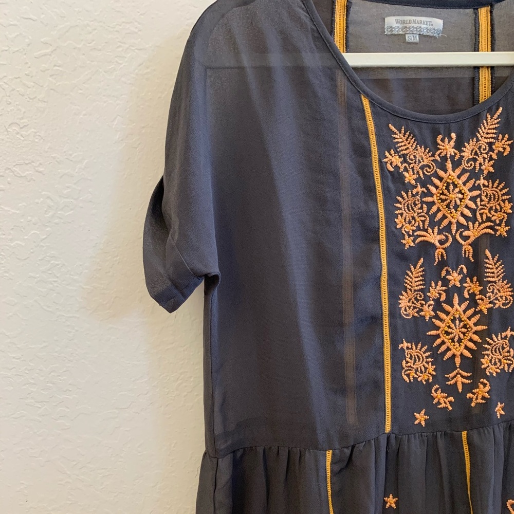 Sheer World Market “Hippie” Top